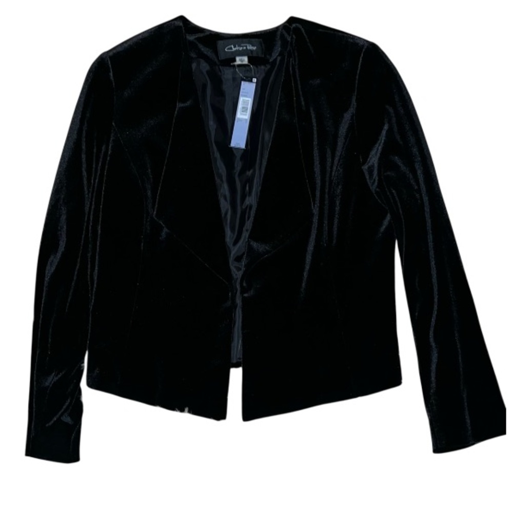 Elegant Black Velvet Blazer
